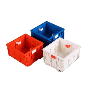 Elektrische PVC-Anschluss dose <span class=keywords><strong>86</strong></span>-Stil Kunststoff 3-Wege-PVC Flamm schutzmittel Connect able Switch Bottom <span class=keywords><strong>Box</strong></span> - Product Image 2