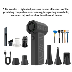 Ventilador Turbo Jet Industrial Portátil X3 con Motor sin Escobillas, 105000 RPM, 250 mph, Alta Velocidad del Viento, Ventilador Eléctrico de Refrigeración - Product Image 1