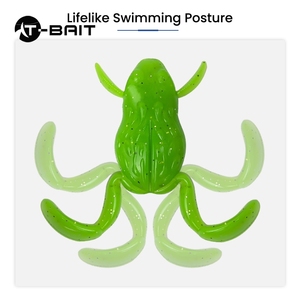 35mm 43mm <span class=keywords><strong>rana</strong></span> esca pesca esche morbide 6 colori bionico flottante Kicking <span class=keywords><strong>rana</strong></span> esche per la pesca d'acqua dolce carpa - Product Image 6