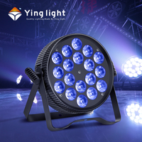 Alta calidad 18 Uds luces de escenario LED planas Par DMX512 MODO DE Control para discotecas interiores bares fiestas bodas-Dj KTV Disco