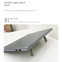 Taşınabilir Tablet PC Standı Soğutma Yaratıcı Süspansiyon Braketi Parlak Dosya Ayarı Ayarlanabilir Yükseklik Mini Görünmez Katlanır