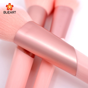 DailyQueen Ensemble de 7 pinceaux de maquillage pour filles, rose princesse, poils synthétiques, manche en bois, compatible avec le correcteur, nouvelle arrivée - Product Image 3