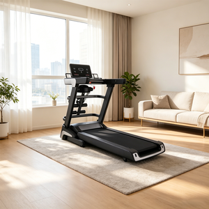 Tapis roulant électrique d'intérieur avec grand écran d'affichage, conception de bande de course antidérapante et économe en énergie pour usage familial - Product Image 1