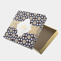Cadeau de luxe islamique exquise coccinelle arabie ramadan chocolats boîte dates promotionnelles oem bas prix dates boîte d'emballage