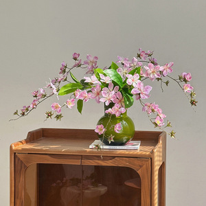 Fleurs artificielles en cascade Qingyu Chronicle, branche unique en soie plastique, décoration intérieure, accessoires de photographie de mariage - Product Image 2