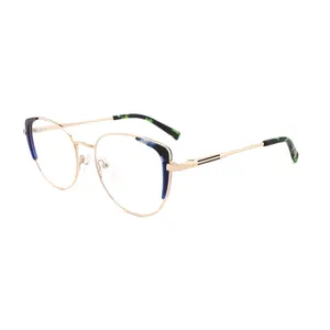 Veetus thick frame metal acetate mixed high quality eyewear eyeglasses original branded eyeglass frames