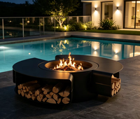 Barbecue à gaz pliable portable moderne et durable, réglable en hauteur, avec plusieurs méthodes de cuisson, facile à assembler, idéal pour les fêtes