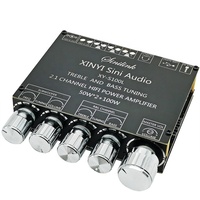2.1 canal bleu dent 5.0 carte amplificateur de puissance numérique 2*50W + 100W super subwoofer amplificateur audio module de puissance