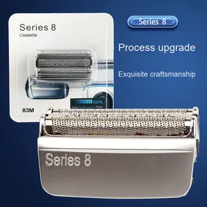 Per <span class=keywords><strong>Braun</strong></span> <span class=keywords><strong>serie</strong></span> <span class=keywords><strong>8</strong></span> rasoio elettrico testa intera cartuccia in acciaio inox membrana netta assemblaggio lama rasoio - Product Image 4
