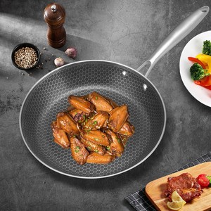 Tùy chỉnh cổ điển Thép không gỉ đồ dùng nhà bếp thiết lập bao gồm 28cm Frypan để nấu ăn 24cm Fry Pan 30cm Composite nồi súp chảo - Product Image 5