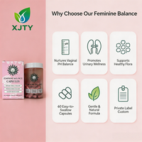 Cápsulas de Suplemento Dietético Herbal con Extracto de Corazón de Vaca para Mujeres XJTY Nature (60 Cápsulas) que Apoyan la Salud del Tracto Urinario y el Sistema Inmunológico