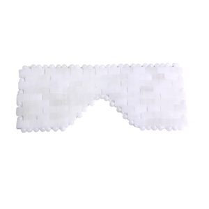 Máscara Facial de Jade Blanco 100% Natural Hecha a Mano, Máscara de Cristal <span class=keywords><strong>para</strong></span> <span class=keywords><strong>Dormir</strong></span>, Antienvejecimiento, Cuidado de la Piel, Piedra <span class=keywords><strong>Curativa</strong></span>, Herramienta de Belleza, Logotipo Personalizado - Product Image 3