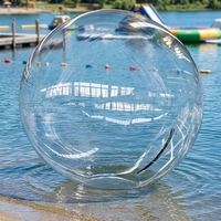 Ballon d'eau transparent gonflable et dégonflable à succès pour l'été – Idéal pour les vacances en bord de mer et les installations aquatiques gonflables