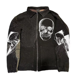 DiZNEW 2022 Hiver Nouveau Style Ethnique Jacquard Épaissi Chaud Nouveau Artisanat Zip Fly Street Collar Monstrueux Veste Décontractée Manteau - Product Image 4