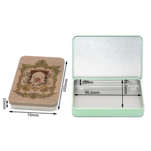 YEM Small Custom logo Child Proof Metal Tin Can Rectangular Metal Hinge <strong>Tea</strong> Tin Packaging Candy Tin <strong>Box</strong> with Lid - Product Image 4