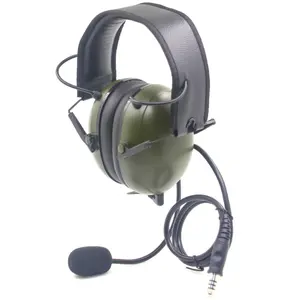 Tweeweg Communicatie Oorbeschermer Met Boom Microfoon Voor Luchthavenmedewerker Ruisonderdrukking Headset