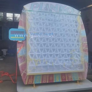 Tablero de Juego <span class=keywords><strong>Plinko</strong></span> LED Grande Personalizado Profesional, Rompecabezas de Madera, Juguete de Entretenimiento para Carnaval y Navidad con Función de Deslizamiento de Fichas - Product Image 3