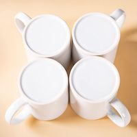 Tasses en céramique blanche AA Grade 11oz pour le café et l'eau Tasses en céramique en porcelaine enduite vierges par sublimation