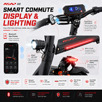 Trottinette Électrique Pliable pour Adulte 48V 500W Autonomie 64 km Vitesse 43 km/h Frein à Tambour et à Disque Charge Maximale 100 kg Stock US Vélo Électrique