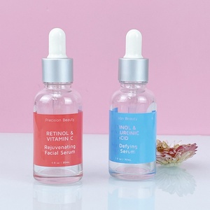 30ml 50ml 1oz Face Serum Skincare Oil Dropper Glass Bottle Serum Bottle Packaging Customize - Product Image 2