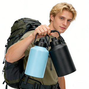Botella de Agua Deportiva de Acero Inoxidable de Doble Pared con Aislamiento al Vacío, Libre de BPA, de Alta Calidad, para Regreso a Clases, Mantiene Bebidas Frías o Calientes - Product Image 1