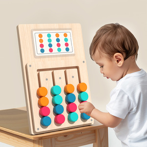 Giocattolo educativo di colore di corrispondenza del giocattolo logica di allenamento pratica <span class=keywords><strong>abilità</strong></span> di gioco a quattro colori per i bambini - Product Image 3
