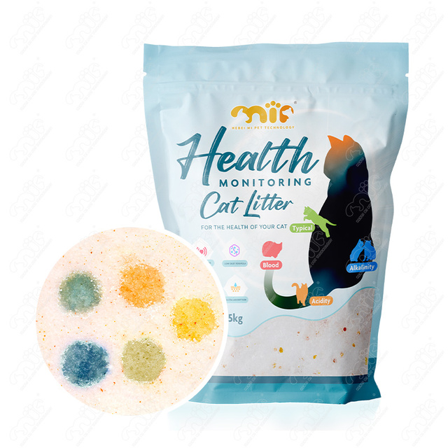 Factory Wholesale Flash Deal Eco-friendly Health Care Monitoring Widely Used Silica Gel Cat Sand Ph Indicator Crystal Cat Litter
