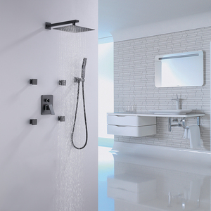 <span class=keywords><strong>Set</strong></span> Doccia a Pioggia con Massaggio Integrato <span class=keywords><strong>in</strong></span> Ottone, Montaggio a Parete, per Appartamenti e Hotel - Product Image 2
