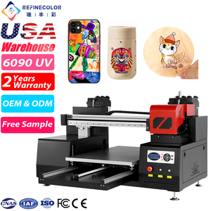 Refinecolor lớn Định dạng 6090 UV dtf Sticker máy in A1 phẳng máy in cho điện thoại di động Trường hợp Tumbler bút Golf quả bóng - Product Image 1