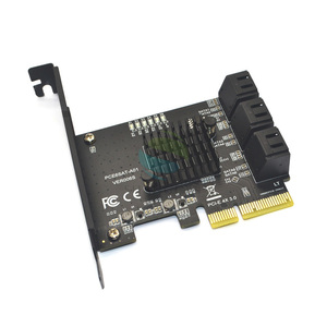 Bộ Chuyển Đổi <span class=keywords><strong>SATA</strong></span> <span class=keywords><strong>PCI</strong></span> <span class=keywords><strong>E</strong></span> 6 Cổng <span class=keywords><strong>SATA</strong></span> 3.0 Sang <span class=keywords><strong>PCI</strong></span> Express X4 Thẻ Mở Rộng SATA3.0 Bộ Điều Khiển PCIe <span class=keywords><strong>PCI</strong></span>-<span class=keywords><strong>e</strong></span> <span class=keywords><strong>SATA</strong></span> Cho Ổ Cứng ASMedia ASM1166 - Product Image 2
