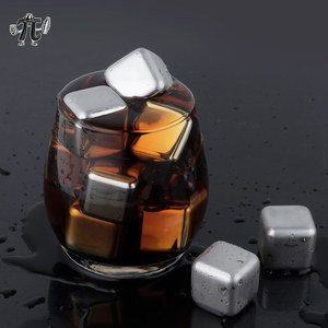 Pierres à whisky réutilisables en acier inoxydable 304 de qualité alimentaire, carrées, argentées, avec pince à glace, écologiques, vente en gros usine - Product Image 6