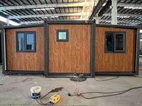 Maison conteneur préfabriquée mobile et extensible de 40 pieds ou 20 pieds, sécurisée, 2 à 5 chambres, structure en acier, pour usage hôtelier, maison portable