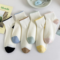Chaussettes décontractées tricotées pour femmes, de haute qualité, respirantes, douces et confortables, pour le quotidien, avec logo discret, idéales printemps-été
