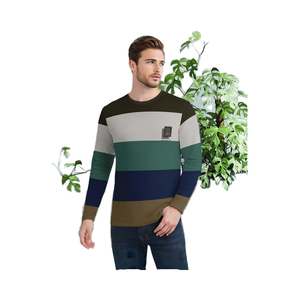 Chất Lượng Cao 100% Polyester Casual Jersey In Người Đàn Ông Cổ Điển Tùy Chỉnh 180gsm Rửa Axit Crewneck - Product Image 1