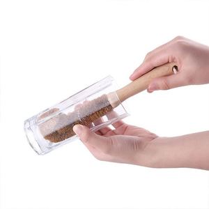 Wholesale Wooden Long Handle Coconut Fiber Glass Cleaning <b>Brush</b> for Kitchen - Product Image 3