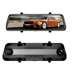 1080p זרם מראה מצלמת דאש כפולה מצלמת רכב Dvr ומראה סט מצלמת רוורס לרכב קופסא שחורה מצלמת דאש