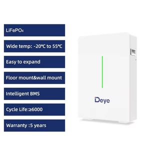 Deye RW-G10.6แบตเตอรี่ลิเธียม LiFePO4 200Ah 51.2โวลต์ติดผนังแรงดันต่ำ10.64KWh เก็บพลังงานที่บ้าน8000รอบ - Product Image 2