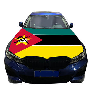 Drapeau de couverture de moteur de capot de voiture du <span class=keywords><strong>Mozambique</strong></span> 87% Polyester + 13% Spandex résistant à l'usure Durable personnalisé pour les agences de voyages - Product Image 5