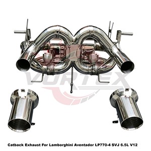 ระบบท่อไอเสียแบบวาล์ว Vortex SS304 สำหรับ Lamborghini Aventador LP770-4 SVJ 6.5L V12 ระบบปรับแต่งสมรรถนะแบบติดตั้งได้โดยตรง - Product Image 2