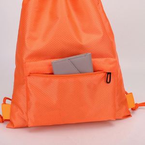Sac à dos léger unisexe à cordon de serrage, grande capacité, imperméable, pour le sport, la remise en forme, les voyages, la randonnée, la natation, en polyester - Product Image 4