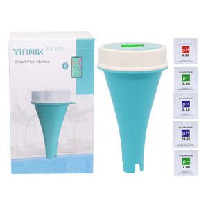 BLE-YC01บลูทูธอัจฉริยะออนไลน์คลอรีน/<span class=keywords><strong>PH</strong></span>/TDS/EC/ORP/TEMP 6 in 1เมตรค่าพีเอชมิเตอร์ขับเคลื่อนโดยแอปมือถือสำหรับสระน้ำ