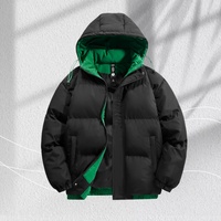 Veste d'hiver légère à capuche personnalisée pour homme, vente en gros d'usine, veste décontractée pour l'extérieur, tendance, chaude, en duvet