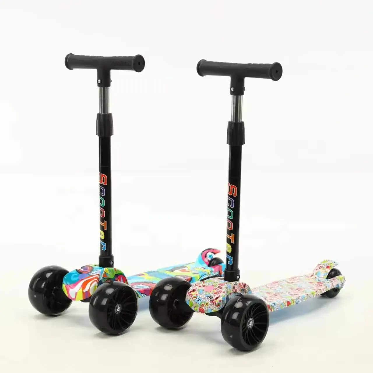 high quality three in one children s scooter is rotatable with a foot edal baby balance bike cars trick foot tricycle