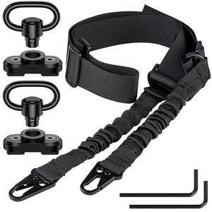 <span class=keywords><strong>Eslinga</strong></span> de dos puntos Kongbo <span class=keywords><strong>eslinga</strong></span> de pistola tradicional de longitud ajustable para deportes al aire libre con 2 paquetes de soportes giratorios de riel QD de 1,25" - Product Image 3