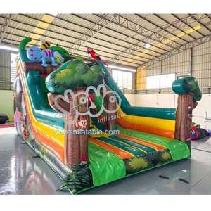 Toboggan gonflable animé de dessin animé pour l'extérieur, toboggan rebondissant pour enfants, approvisionnement en vrac, directement de l'usine, PVC robuste, certifié CE - Product Image 3