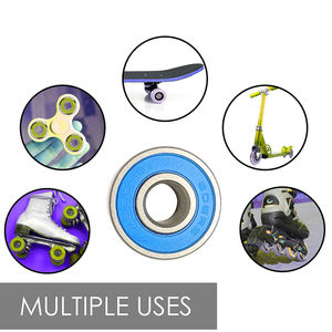 Rodamientos <span class=keywords><strong>de</strong></span> Bolas <span class=keywords><strong>de</strong></span> Ranura Profunda para Patineta, <span class=keywords><strong>de</strong></span> Acero Cromado 608 <span class=keywords><strong>de</strong></span> Alta Velocidad, 8x22x7mm, Logotipo Personalizado, Originales y Profesionales - Product Image 6