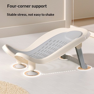 Support <span class=keywords><strong>de</strong></span> bain pour bébé, coussin <span class=keywords><strong>de</strong></span> douche creux avec drainage, siège <span class=keywords><strong>de</strong></span> baignoire antidérapant confortable pour <span class=keywords><strong>nouveau</strong></span>-<span class=keywords><strong>né</strong></span>, pour un lavage doux du corps du bébé - Product Image 4