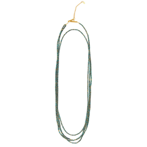 Collier de mode perlé en acier inoxydable 316L plaqué or PVD, design multicouche, bijoux durables et résistants - Product Image 2