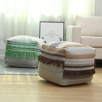 Repose-pieds Tabouret de Salon Créatif, Pouf Fauteuil Paresseux, Style Minimaliste Moderne, Coussin en Tissu avec Housse Amovible et Lavable
