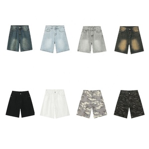 Pantalones Cortos Vaqueros Holgados <span class=keywords><strong>de</strong></span> Verano para <span class=keywords><strong>Hombre</strong></span>, Estilo Arcoíris, Novedad al por Mayor, Vintage, Bajo MOQ, Casuales, Lavados - Product Image 6